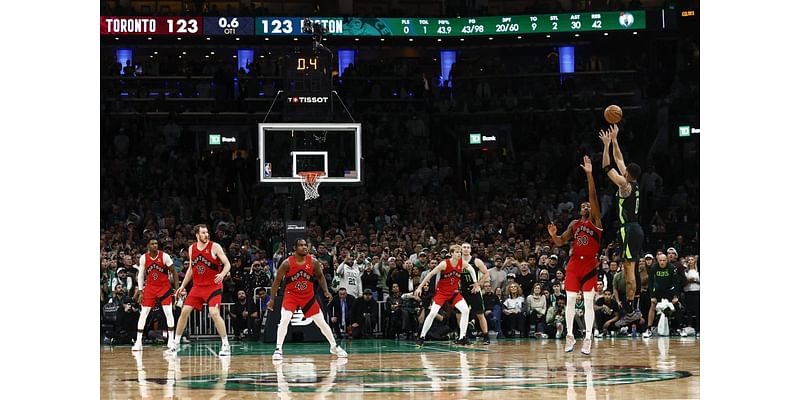 Jayson Tatum’s buzzer-beater lifts Celtics over Raptors, but paint problems persist