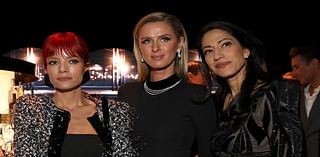 Nicky Hilton is seen with her new friends Lily Allen and Huma Abedin at a fashion show in NYC