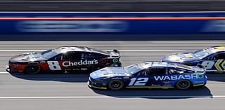 Ryan Blaney out at Talladega with crash at end of stage two