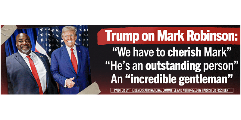 New billboards remind North Carolinians of Donald Trump’s past praise for Mark Robinson