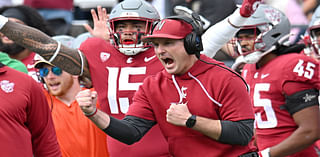 Washington State football coach Jake Dickert's reaction to first CFP ranking