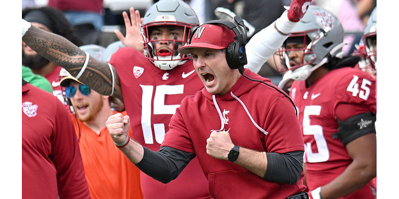 Washington State football coach Jake Dickert's reaction to first CFP ranking