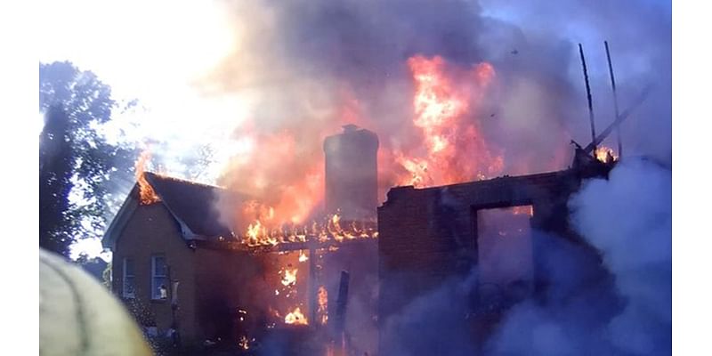 Georgia passerby saves man from burning home by kicking down storm door