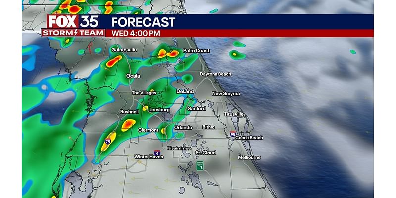 Orlando weather: High humidity and torrential downpours due to distant Hurricane Rafael