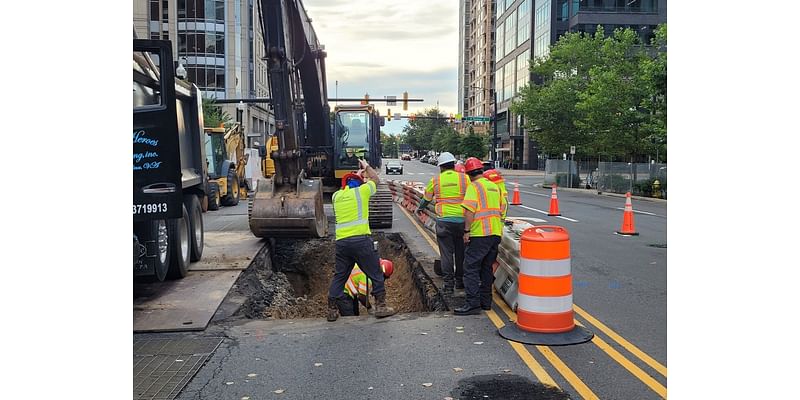 Arlington sinkhole evokes emergency repairs, road closure