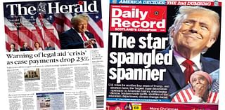 Scotland's papers: 'Star spangled spanner' Trump back in White House