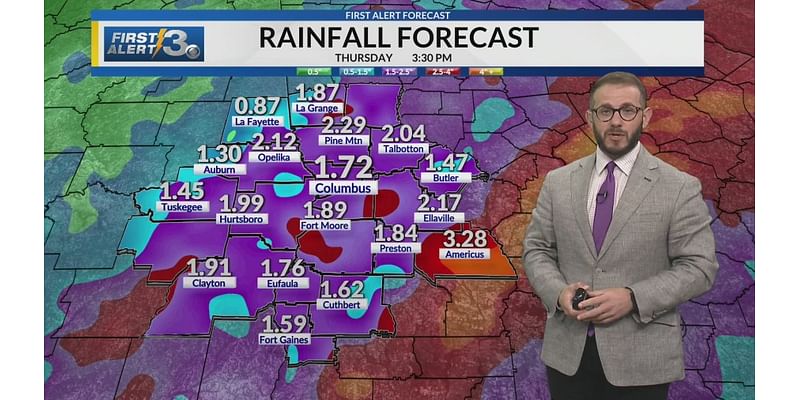 Mostly cloudy and humid today; tropical moisture arrives Wednesday