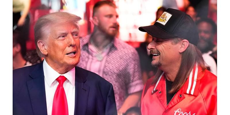 Kid Rock reacts to Donald Trump election victory as he delights fans by grabbing his crotch: 'MAGA baby!'