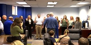 A professor and 7 ISU students get sworn into local law enforcement