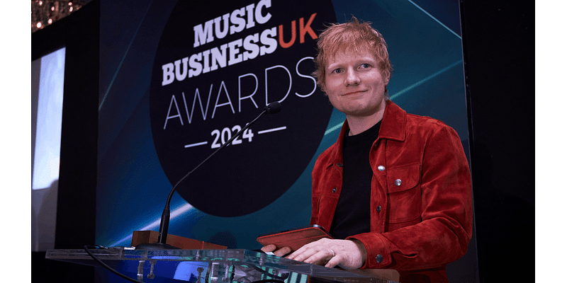 Ed Sheeran Honors Record Executive Max Lousada at Music Business U.K. Ceremony