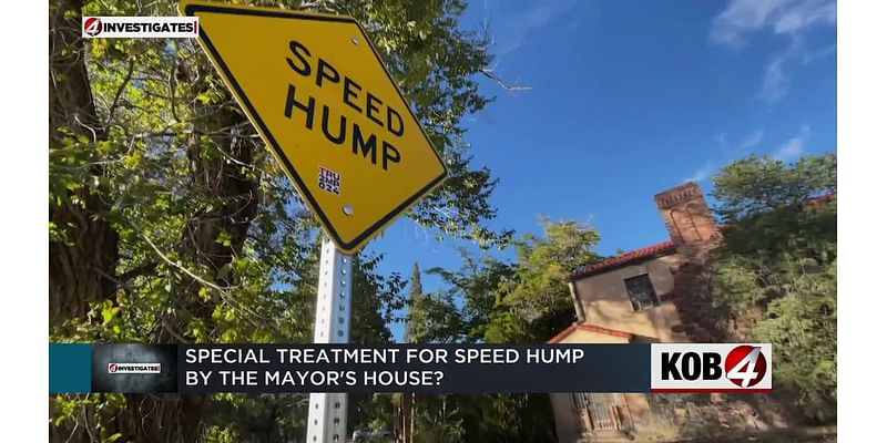 4 Investigates: Funding questions about the mayor’s speed hump