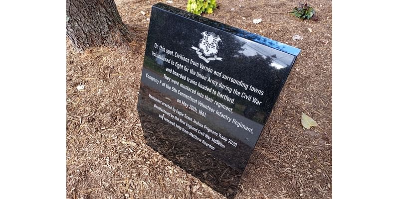 Vernon Scout Dedicates New Civil War Marker As Part Of Eagle Project