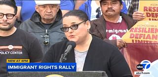 Immigrant rights, faith and labor groups speak out at LA rally amid threat of mass deportations