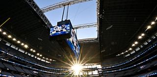 Piece of Cowboys' stadium roof falls onto field before game against Texans