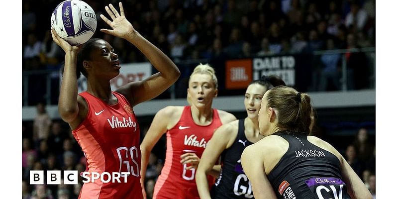 Netball: England beat New Zealand 59-58 in Auckland