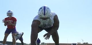 Midland lineman Pulelei’ite Primus in his Bulldog Prime