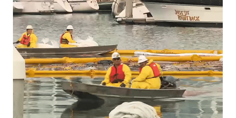 Cleanup begins after yacht goes up in flames and sinks in Marina del Rey