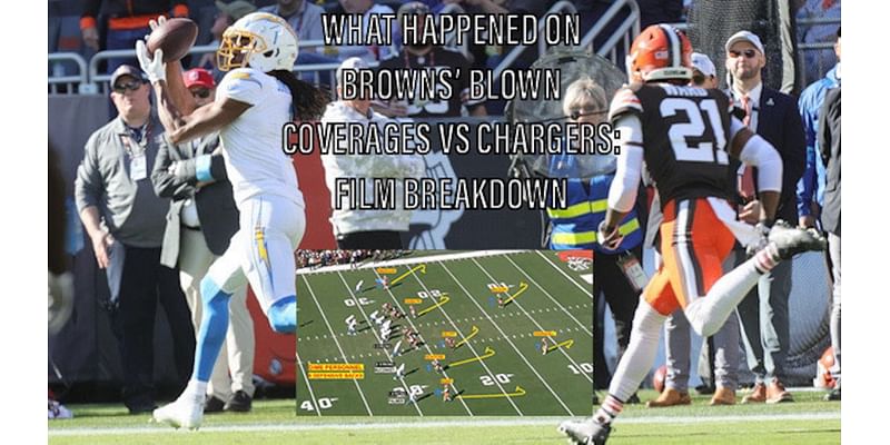 What happened on Browns' blown coverages against the Chargers? Film breakdown (Video)