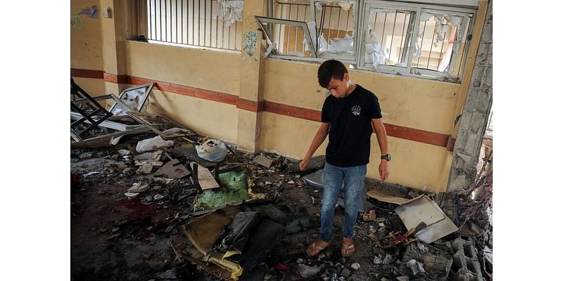 Israeli strike kills seven in Gaza school compound, Palestinian medics say