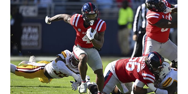 No. 12 Mississippi seeks revenge vs. rival Mississippi State in Egg Bowl showdown on Thanksgiving