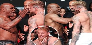 Mike Tyson slaps ‘f–king a–hole’ YouTuber Jake Paul across the face in pre-fight outburst