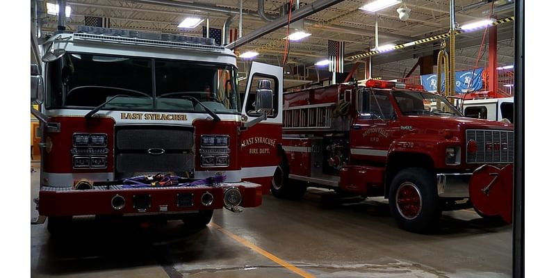 NYS firefighters help their fellow brothers from the Midwest with a truck swap