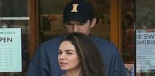 Ashton Kutcher rocks Taylor Swift sweatshirt while out with Mila Kunis - after attending Eras Tour with kids