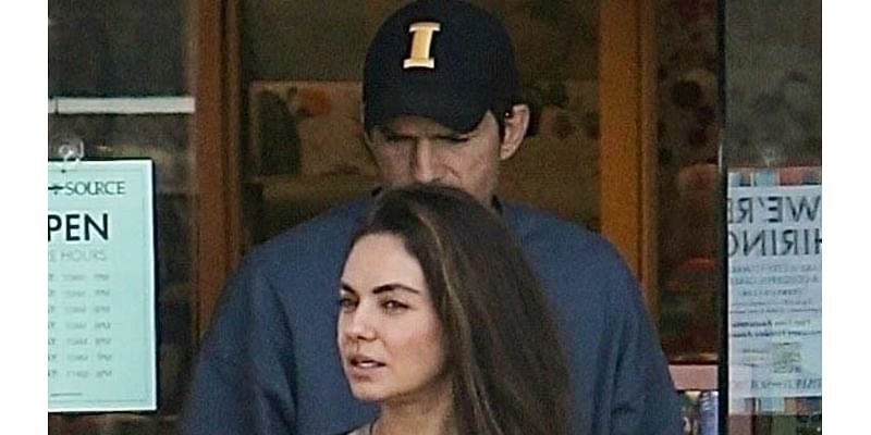 Ashton Kutcher rocks Taylor Swift sweatshirt while out with Mila Kunis - after attending Eras Tour with kids