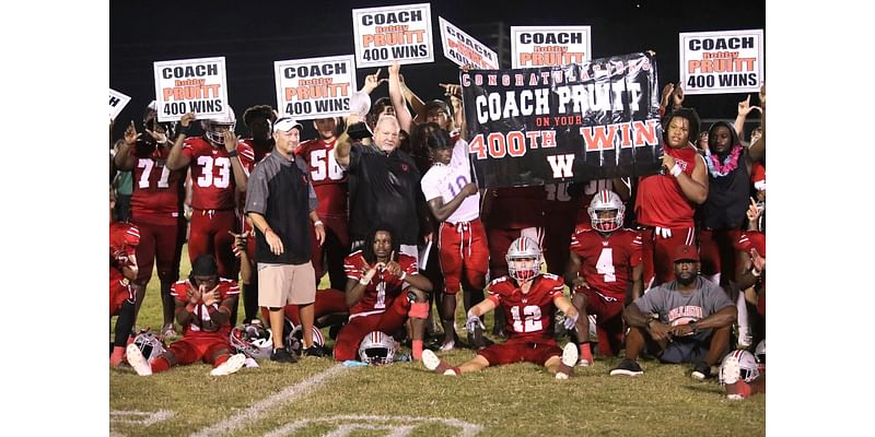 Pruitt earns 400th coaching win behind Williston rout