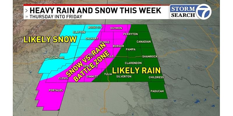 Heavy rain and snow Thursday and Friday