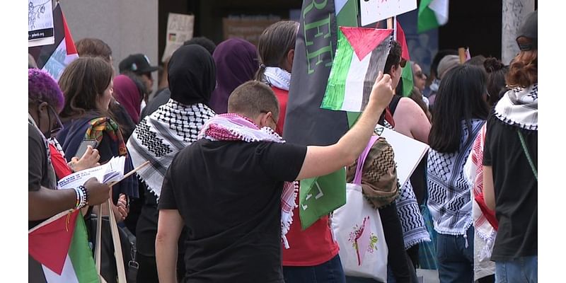 Local activist gather in New Haven to show support for Palestine and the Global Day of Action