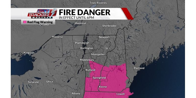 Red Flag Warning issued for parts of VT and NH