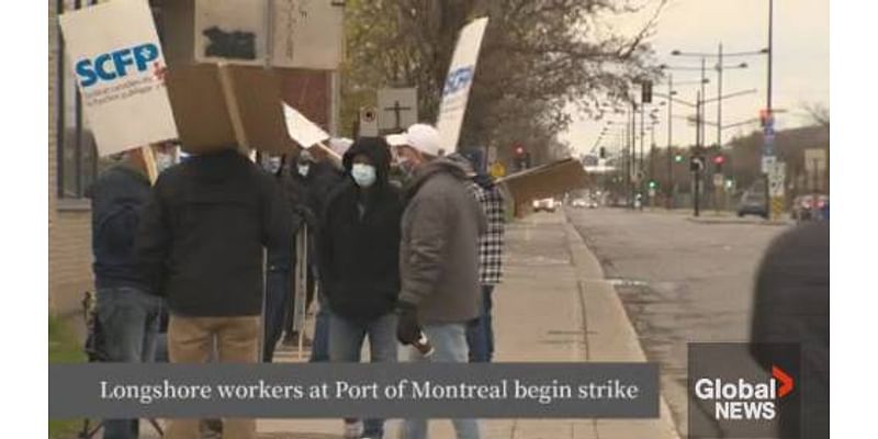 Port of Montreal longshore workers start 3-day strike