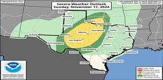 Damaging winds possible as severe thunderstorms race across Texas Sunday night into Monday