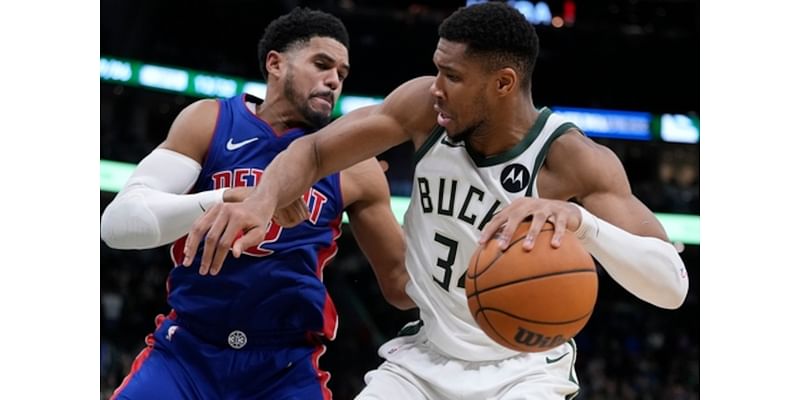 Pistons let 18-point lead slip, fall to Bucks in overtime