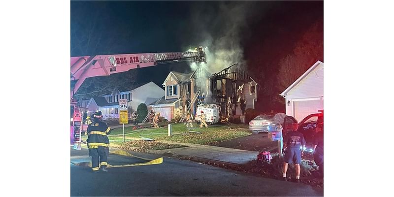 Van crashes into home in Bel Air, sparks explosion