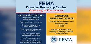 Disaster Recovery Center opening in Damascus, Va.