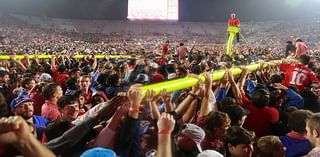 Ole Miss fans cause chaos with 'f***ing ridiculous' decision to storm field before game had ended