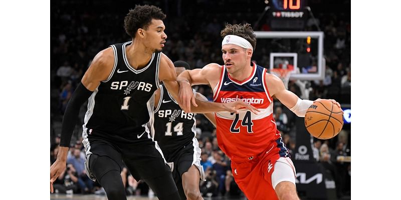 pointers to help Spurs top Wizards, 139