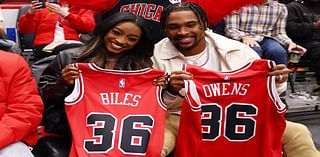 Simone Biles and Husband Jonathan Owens Gifted Personalized Jerseys During Date Night at Chicago Bulls Game