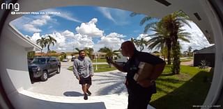 FedEx worker stops porch pirate from taking package | VIDEO