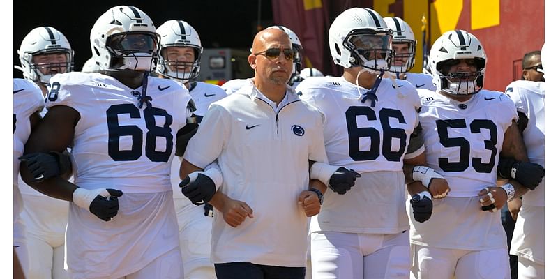 Urban Meyer reacts to James Franklin taking flag away from players on field