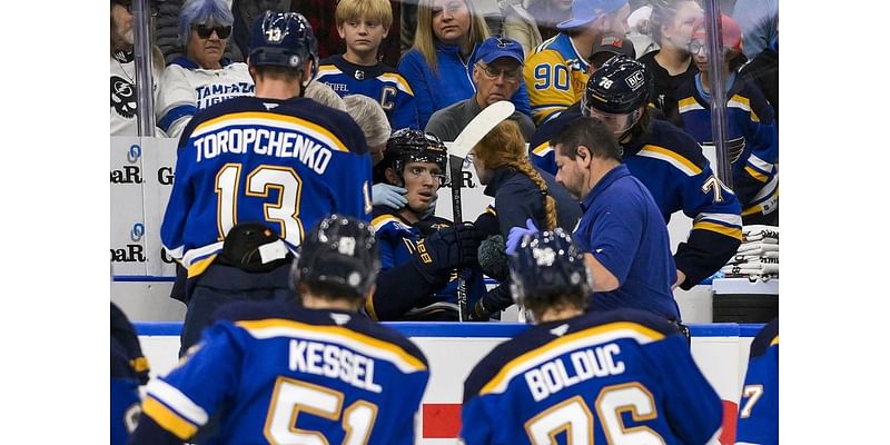 Blues dealing with run of injuries, next face struggling Utah