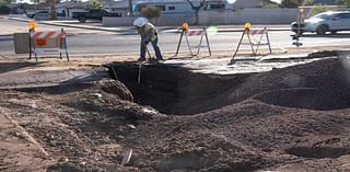 Water main break in north Phoenix causes sinkhole, blocks traffic