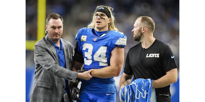 Lions LB Alex Anzalone (forearm) lost for 6 to 8 weeks