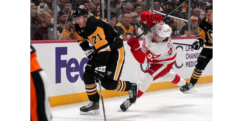 Edvinsson’s OT winner powers Red Wings past Penguins 3