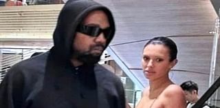 Kanye West's wife Bianca Censori goes braless in a sheer top as they enjoy a family shopping trip with rapper's kids at a supermarket in Tokyo