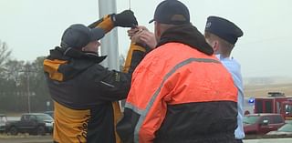 Crooks community raises flags at new Veterans Park