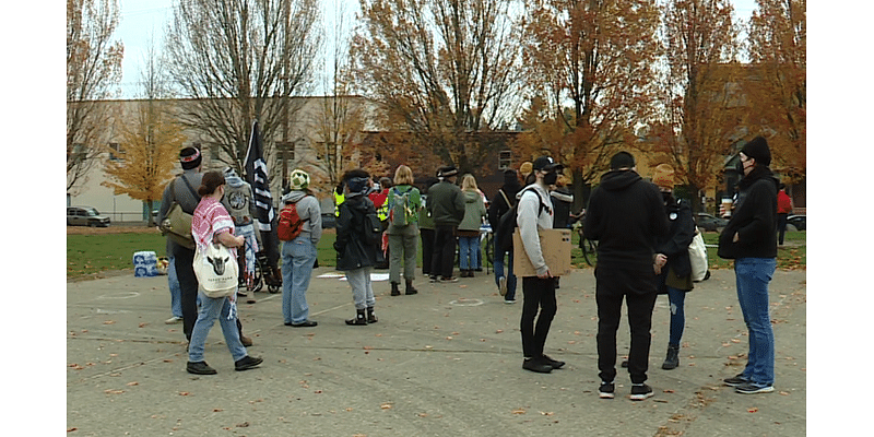 Presidential election protesters in Portland say ‘Workers deserve more’