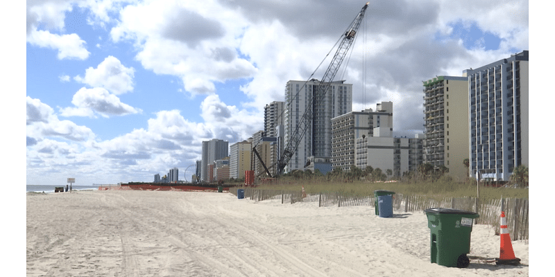 Ocean outfall project closes section of Myrtle Beach